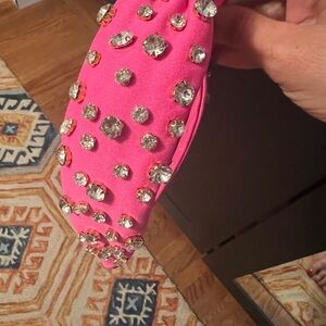 Pink Headband Jeweled Crystal Rhinestone